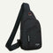 Casual Crossbody Chest Bags Oxford Men Shoulder Messenger Handbags (Black)
