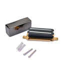1 Set Humbucker Pickup Kits Brass Pickup Cover+Baseplate+Bar Magnet+Screws
