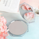 Mini Makeup Mirror Drift Sand Portable Cosmetic Folding Compact Pocket JC3C