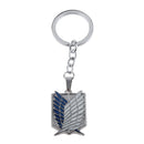 Anime Attack On Titan Keyring Key Chain Scouting Legion Badge Blue