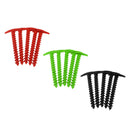 15Pcs Nylon Plastic Tent Pin Tent Peg Spiral Nail for for Snow/Mud Ground