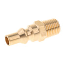Propane Quick Connect Fitting Adapter- Full Flow Male Plug x 1/4" Male NPT for