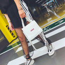 Korean Version Of The Embroidery Letter Canvas Shoulder Bag Handbag Simple