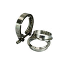 3'' Inch SS304 V-Band Clamp Stainless Steel M/F 3 v band Turbo Exhaust Down D5H4