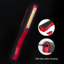3W COB LED Work Light Magnetic Clip Rechargeable Inspection Flashlight