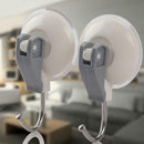 2 Pcs Extra Heavy Duty Lever Suction Cup Hooks Bathroom/kitchen Holder Sucker