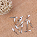 12Pcs dental polishing grinding sand stone materials teeth white Ew