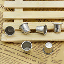 10 Dressmakers Metal Finger Thimble Protector Sewing Neddle Shield 1.8cm ME