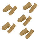 5Pairs Real Leather Cowhide Finger Cots Thimble Sleeve for Fingers Protection