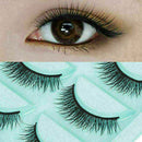5Pairs Natural Eye Lashes Handmade Messy Cross False Eyelashes Makeup Long F8W0