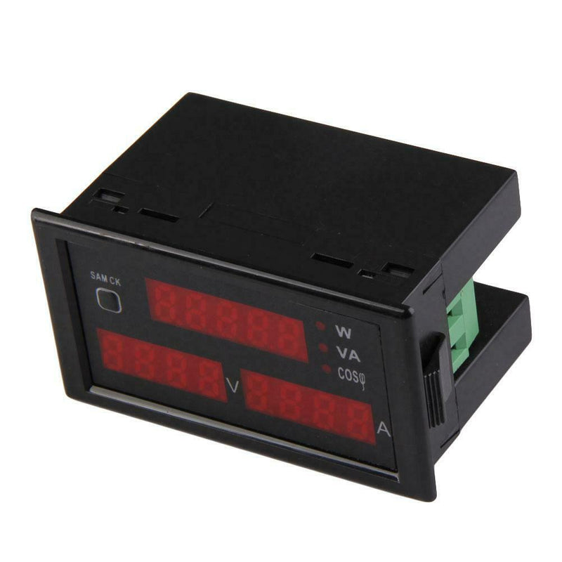 3in1 Voltage Current Power Panel Meter LED Digital Gauge AC 100A/80-300V