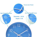 Wall Clock Battery Operated Indoor Non-Ticking Silent Quartz Quiet Sweep Mo