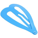 Women Colorful Metal Heart Shaped Bendy Snap Hair Clips Hairpins 10 Pcs