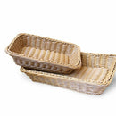 Light brown simple fashion hand-woven storage basket rattan food fruit bask