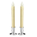 Happy Event Flickering LED Pillar Candle Tea Light Mood Light Metal Base