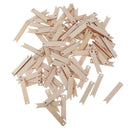Wooden Wood Rectangle Cardmaking Scrapbooking DIY Craft Embellishments 100PC