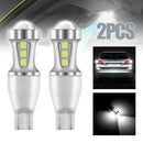 2 x T15 3030 15 SMD 3030 Error Free Car Reverse Back Light White LED W16W X7R7