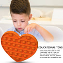 Push Bubble Fidget Sensory Toys Antistress Vent Squeeze Toys (Orange)