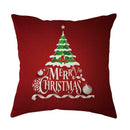 Linen Merry Christmas Print Pillow Case Sofa Car Throw Cushion Covers (530)
