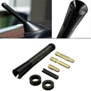 Car Carbon Fiber Black Aluminum Screw Radio Short Antenna Aerial Universal B6W7