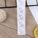 500pcs/roll Natural Kraft Rose Thank You Stickers seal labels Office sticke@
