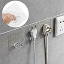 6CM*6CM Anti-skid Hooks Reusable Strong Sticky Traceless B X4H1 Transp Hook P3T0