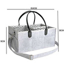 Gray white New Folding Premium Baby Diaper Caddy Organizer Portable Nursery