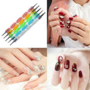 5Pcs Nail Art Dotting Pen Crystal Marbleizing Tool Kit Set Manicure Paintin B5H7