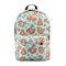Backpack for Girls Brown Sloth Leaf Water Resistant Print Backpacks Teenage K7R6