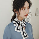 4X(Women's Fashion Ribbon Simulation Silk Scarf Beautiful Solid Design GirlP8R8)