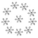 20 Pcs Mixed Rhinestone Snowflake Buttons Embellishments for Craft Buttons