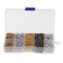 1500PCS Plastic CCB Beads Round Loose Spacer Beads Sets For Jewelry Making