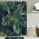 Green Shower Curtain Leaves Printing Pattern Modern Natural Plant Pattern P T6J3