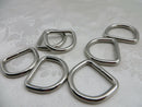 40x 1'' (25mm) Welded Dee Rings for webbing strapping- Heavy D Ring