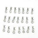 100x Metal Body Shell Clips Buckles For 1/16 HSP Traxxas RC Car Truck Parts Kits