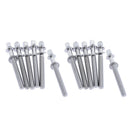 12pcs 80mm Long Drum Tension Rods With Washers / Tension Screws / Bolts