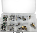 30pcs A/C Valve Core Schrader R12/ R134a Lot Of 7 Kinds Ac Air Conditioning