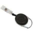 Badge holder winder with belt clip retractable carabiner id card visit card F3C8
