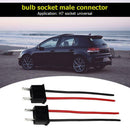 1 Pair H7 Bulb Socket Male Adapter Connector for Car Headlight Fog Lamp