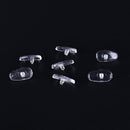 50 Pairs Screw-On Oval Silicone Nose Pads for Glasses Eyeglass New RETEUS
