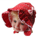 1pc Infant Newborn Girl Baby Polka Dot Bucket Sun Hat Cap Beanie Headband R