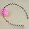 Mens Women Unisex Black Wavy Hair Head Hoop Band Sport Headband Hairband Fashion