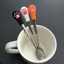 1 Pcs Stainless Steel Cute Claw Coffee Spoons Fruit Fork Dessert Spoon Cand T3I6