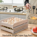 30 Grid Practical Egg Box Portable Egg Rack Stackable Refrigerator Storage S Hn