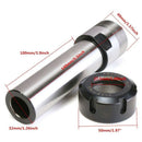 C32-ER32 100L Chrome Straight Collet Chuck Holder Extension Rod CNC Milling