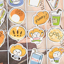 45x/box Cute Bread DIY Stationary Stickers Paper Lables Gifts Packaging Decor 3C