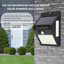 100 LED Waterproof Solar Powered Motion Sensor Wall Lamps Outdoor Decor Lights