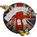 50pcs Merry Christmas Kraft Paper Gift Tags Label Hanging Cards With String JR