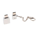 Metal USB Type C OTG Adapter USB C to Micro USB Converter Connector Keychain