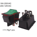 4 Pin Rocker Switch 16A 250V/ 20A 125V AC Electrical Equipment Switches P5D2